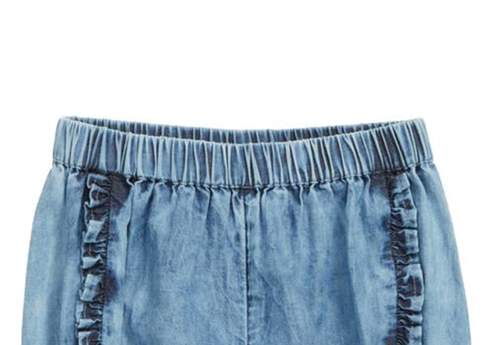 Blue Ocean Wash Tucker + Tate Ruffle Denim Shorts Size 9M