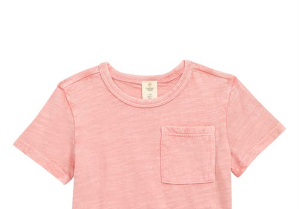 Tucker + Tate Pink Flamingo Pocket T-Shirt, Size 6M