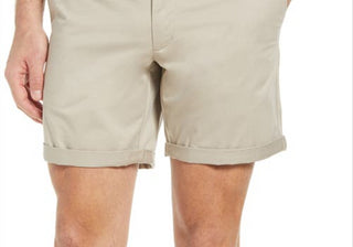 Open Edit Grey Sphere Skinny Chino Shorts - Stretch Cotton  Size 38