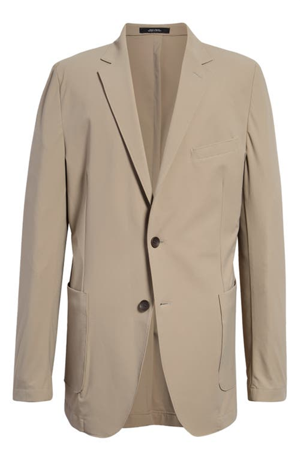 Nordstrom Trim Fit Tech Stretch Travel Sport Coat In Tan Ermine Size 42 Long
