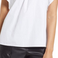 Halogen(R) Women's Flutter Sleeve Cotton Top In White Size Small