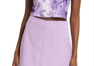 Open Edit Medium Size Tube Top in Purple Moss Bloom from Nordstrom