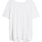 Caslon(R) Notch Back Cotton Blend T-Shirt In Navy White Charm Stripe At Nordstrom Size X-Small