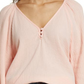 Small-Size Caslon Raglan Sleeve Seersucker Top in Pink Chintz