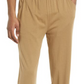 Open Edit Cotton Blend Tapered Pajama Pants In Tan Lead Size X-Large