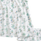 Nordstrom White and Green Tropical Ruffle Dress Set Size 9M
