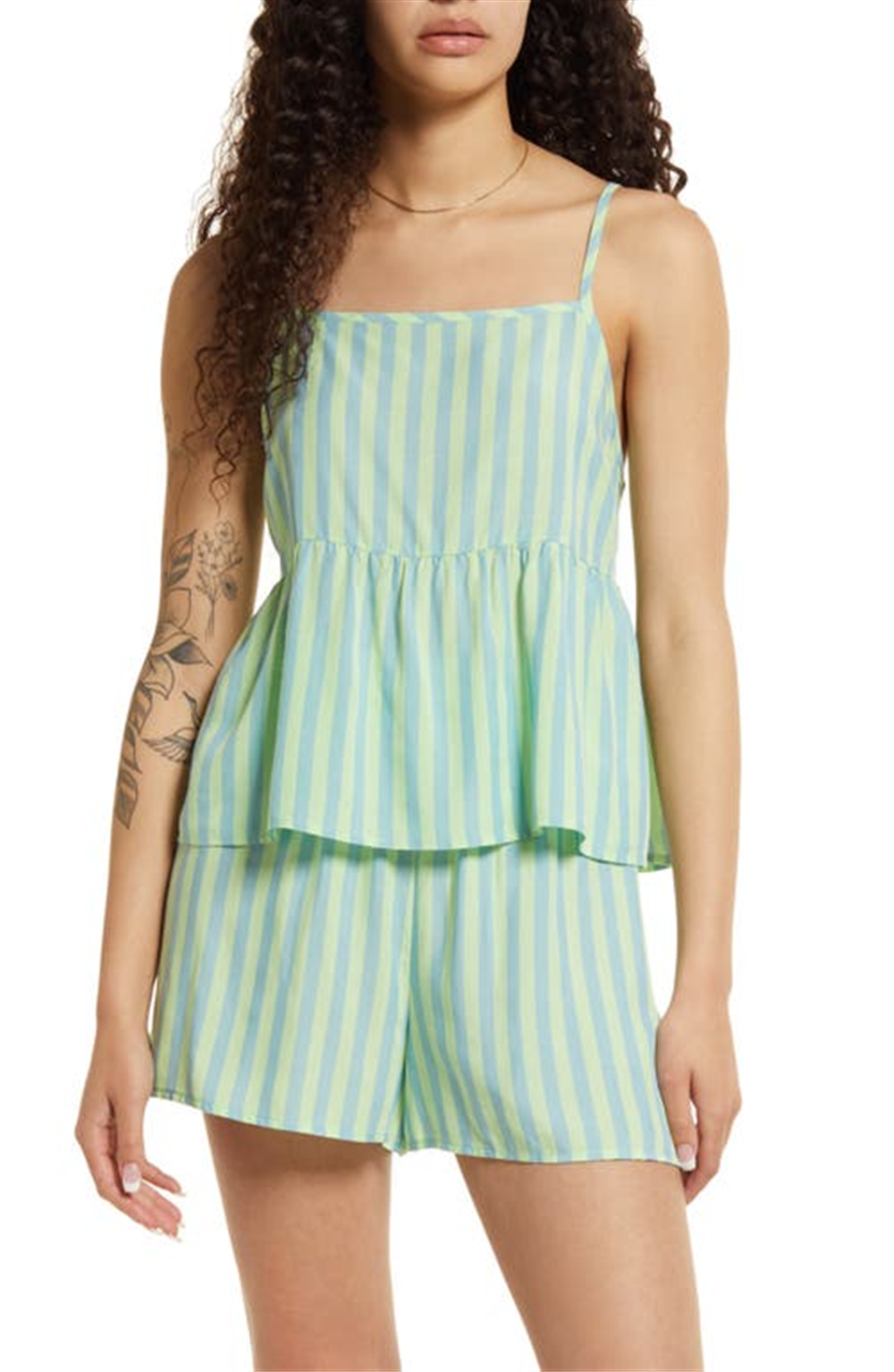 BP. Women's Blue Dreamy Print Tank Size Small