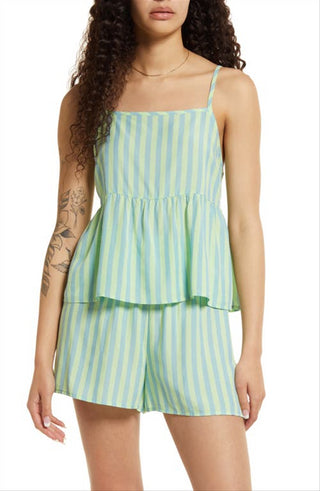 BP. Women's Blue Dreamy Print Tank Size Small