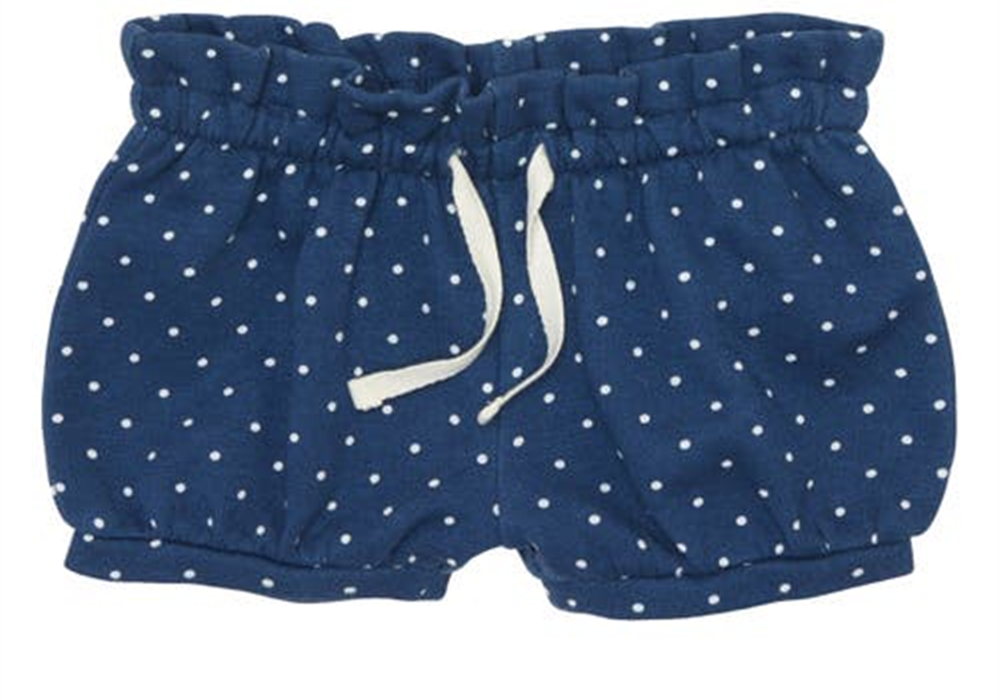Tucker + Tate Ruffle Bubble Shorts In Navy Denim Mini Dots Size 9M