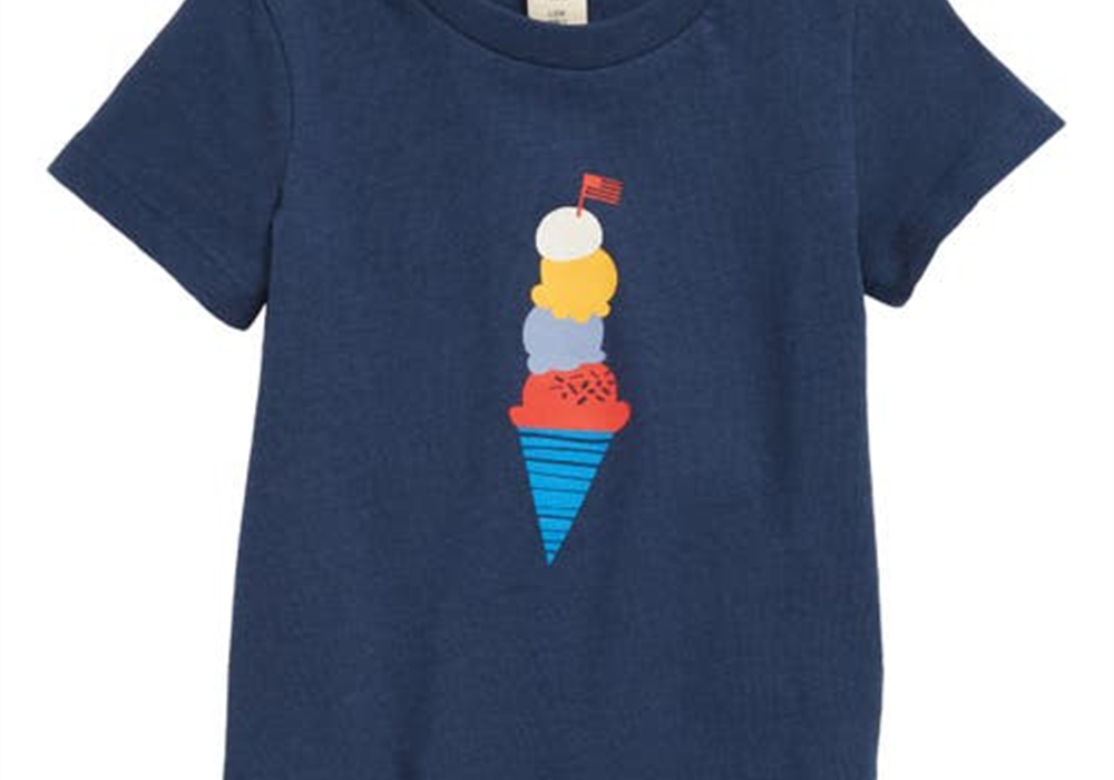 Tucker + Tate Graphic Tee In Navy Denim Summer Treat At Nordstrom Size 9M