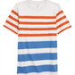 Nordstrom Kids Stripe T-Shirt - Grey Fog Stripe - Size L