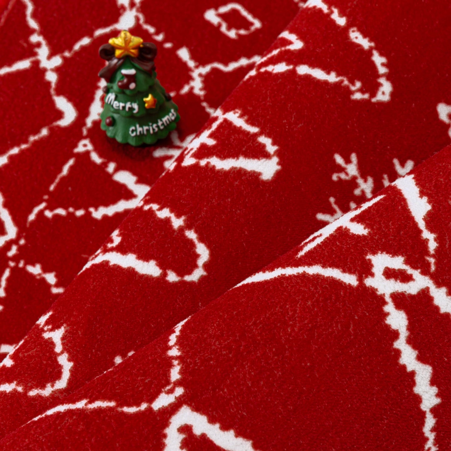 BERTHMEER Red 2x6 Christmas Runner Rugs - Non-Slip Washable for Indoor Spaces