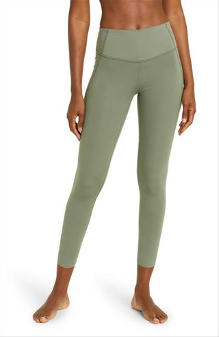 Zella Women's Green Agave High Waist Studio Lite Pocket 7/8 Leggings Size X-Small