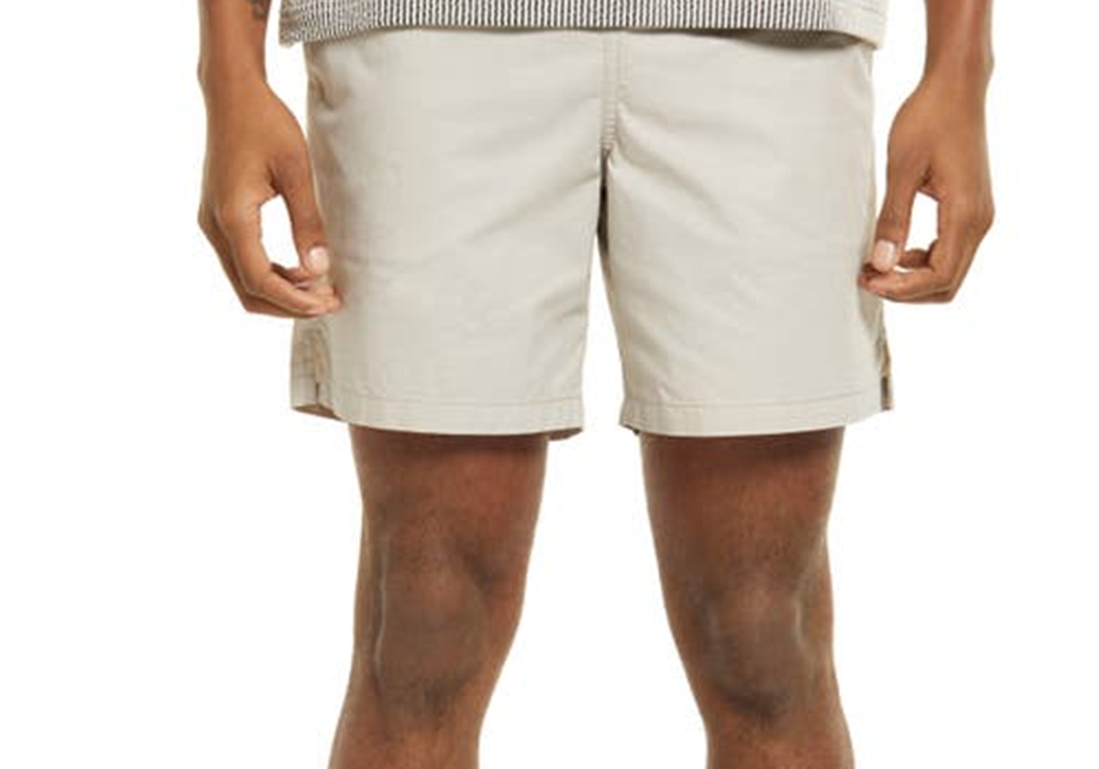 Bp. Elastic Waist Shorts In Grey Owl Size X-Large