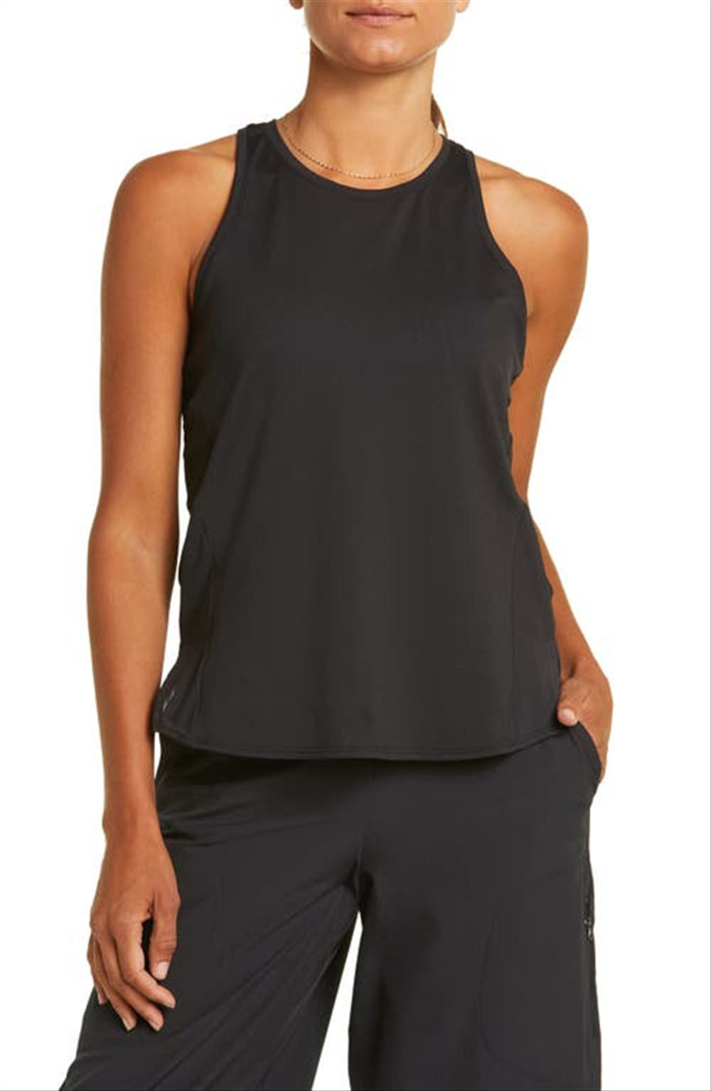 Zella Women's Black Performance Mesh Tank Size X-Small