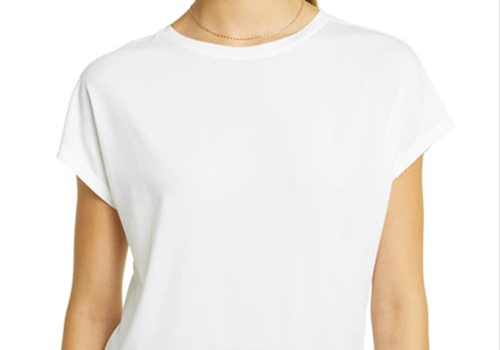 Zella Studio White Twist Back T-Shirt Size X-Small