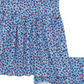Tucker + Tate Blue Animal Dot Flutter Sleeve Dress & Bloomers Set - Size 6M