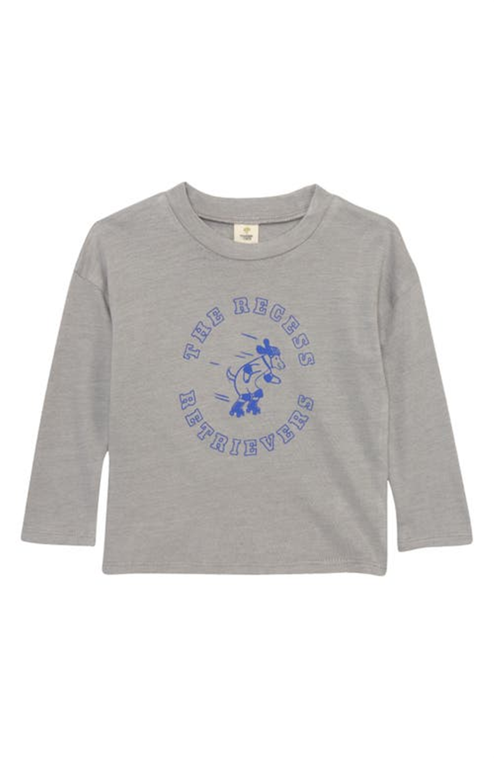 Tucker + Tate Graphic Tee In Grey Alloy Heather Recess Dog Size 9M