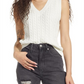 Ivory Bp. Cable Knit Sweater Vest - Size Large