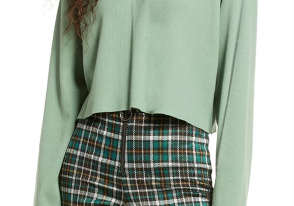 Bp Thermal Henley in Green Hedge - Cotton Blend Size Large