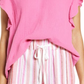 Medium Size Caslon V-Neck Ruffle Sleeve Top in Pink Ibis - Nordstrom