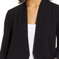 Medium Size Black Halogen Open Front Blazer