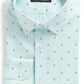 Nordstrom Green Uni Geo Flowers Dress Shirt - Size 15-32 Non-Iron Traditional Fit