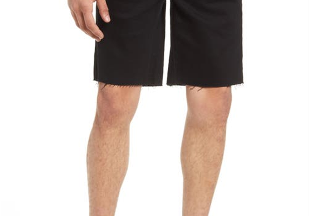 Bp. Raw Edge Slim Fit Jean Shorts In Raw Black