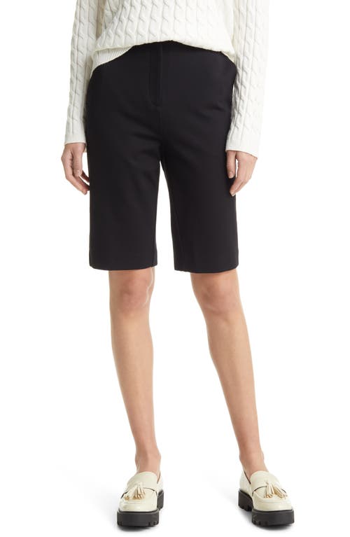 Nordstrom Women's Black Longline Ponte Shorts Size 2