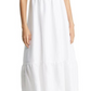Reformation Lucila Ruffle Linen Dress in White , Size 6