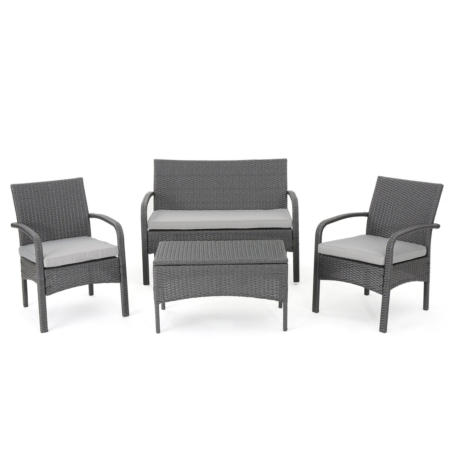 Cordoba KD Wicker 4 Piece Chat Set