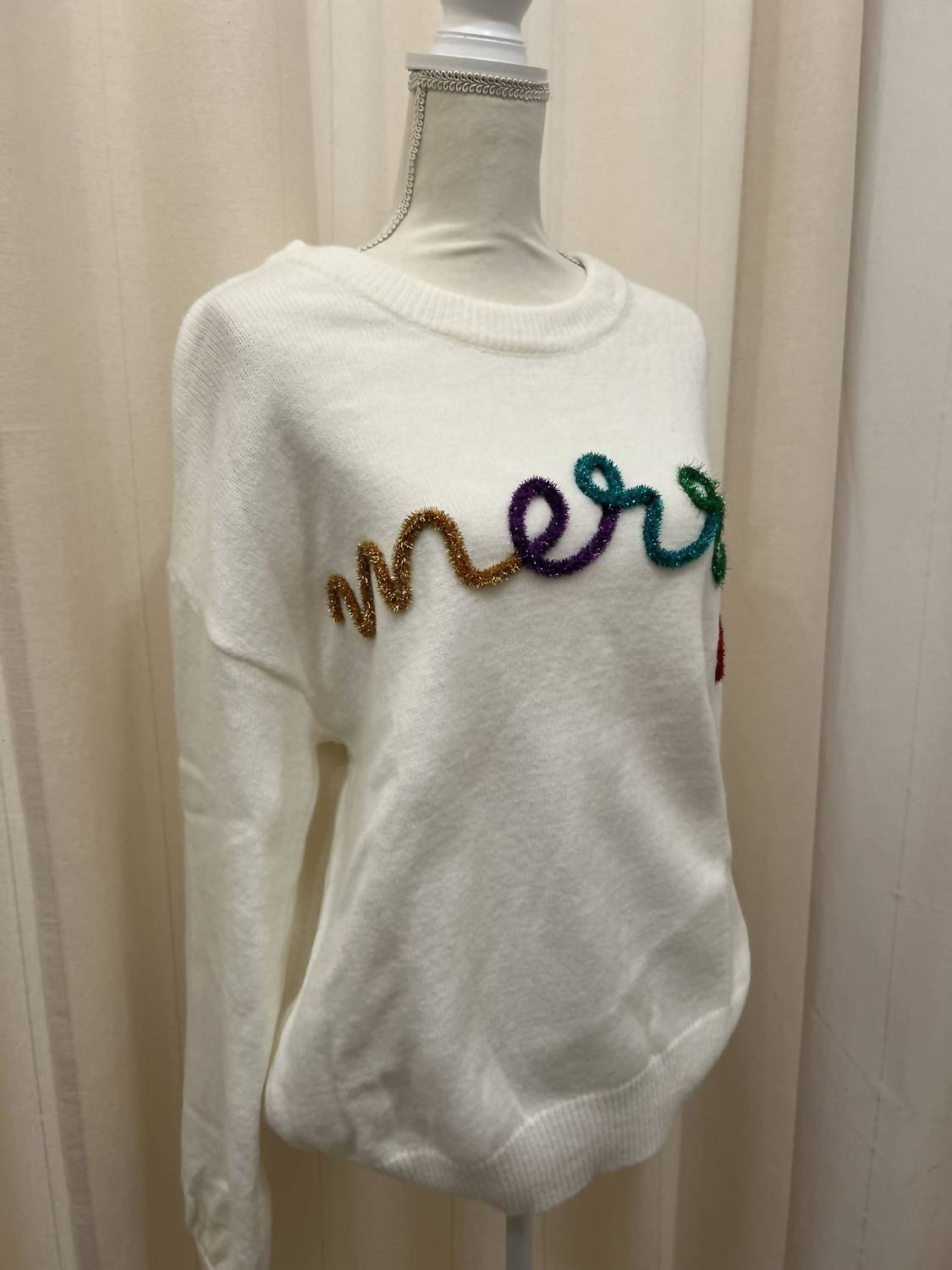 Bibi - Merry Tinsel Metallic Sweater