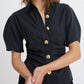 Matthew Bruch - Shirred Puff Sleeve Button Down Shirt