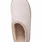 Isotoner - Women's Fine Guage Rib Knit Scuff Slippers