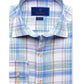 David Donahue - Men's Long Sleeve Plaid Linen Shirt