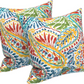 2 Pack Outdoor Throw Pillows (18x18 Inch)