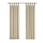 Twist Tab Total Blackout Window Curtain Panel Champagne 50x95