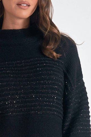 Elan - Mockneck Sequin Sweater