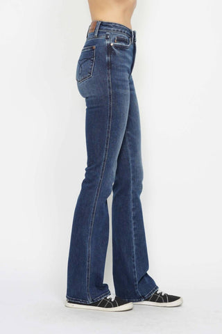Judy Blue - Highwaist Tummy Control Embroidered Back Pocket Bootcut Jeans