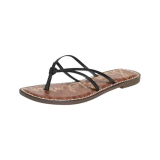 Sam Edelman - Women's Gerianne Flip Flop Leather Strap Sandals