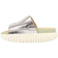 4Ccccees - Women's Waffo Pleat Platform Slides