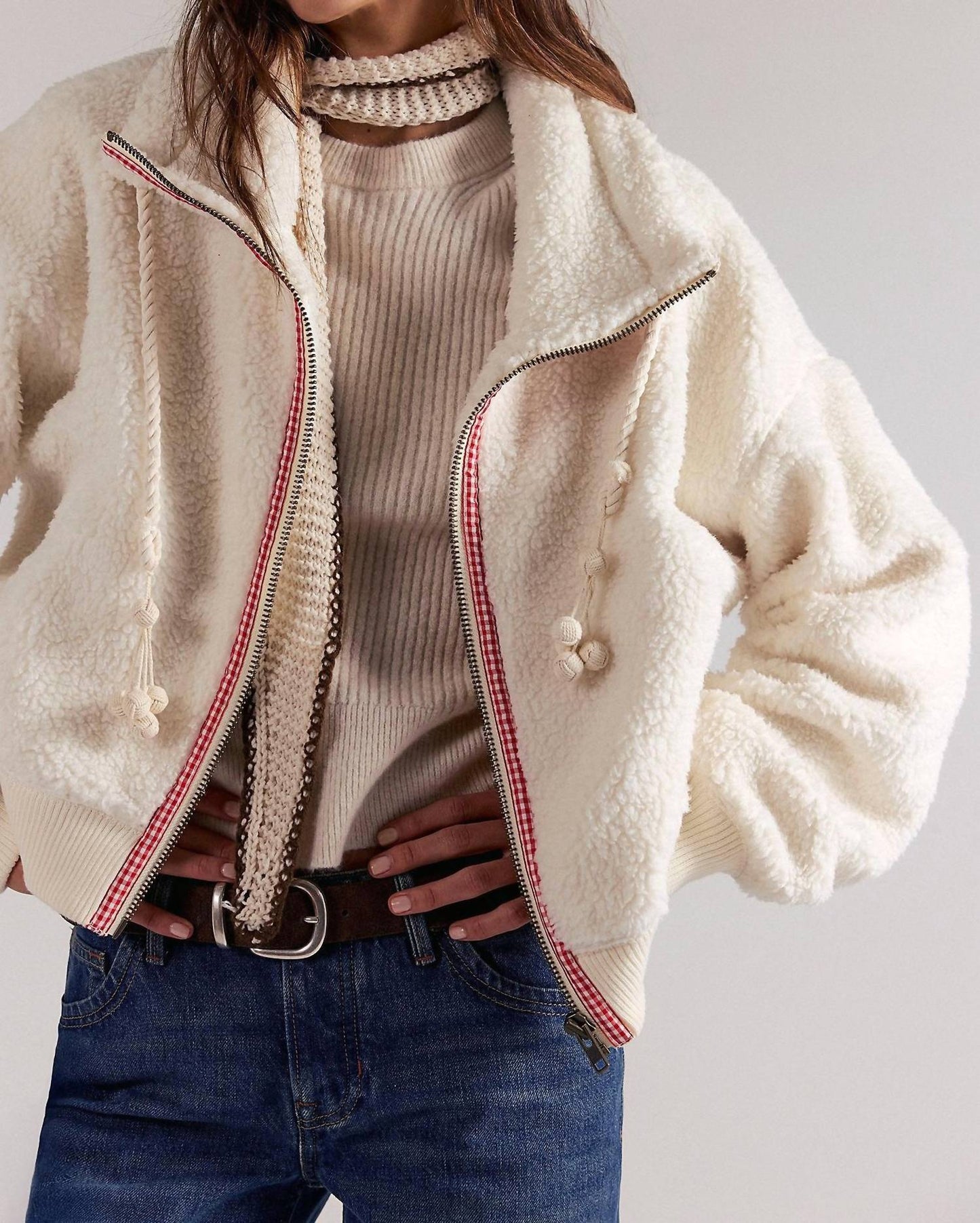 Free People - Alpine Sherpa Cardigan Jacket