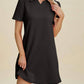 Double Take - Textured Short Sleeve Dress