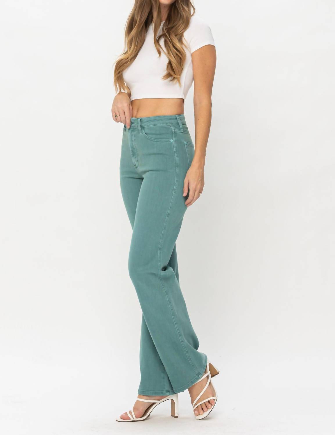 Judy Blue - High Waist Garment Dyed 90s Straight Denim Jeans
