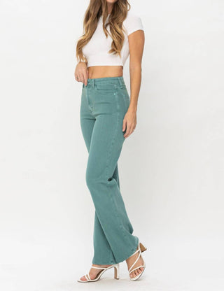 Judy Blue - High Waist Garment Dyed 90s Straight Denim Jeans