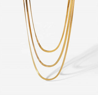 Sahira Jewelry Design - Women's Penelope Multi Layered Chain Necklace