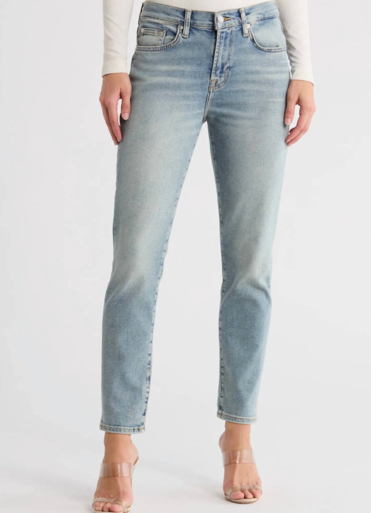 7 For All Mankind - Josefina High Waist Ankle Boyfriend Jeans