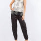 Paparazzi - Devore Burnout Print Colorblock Tank
