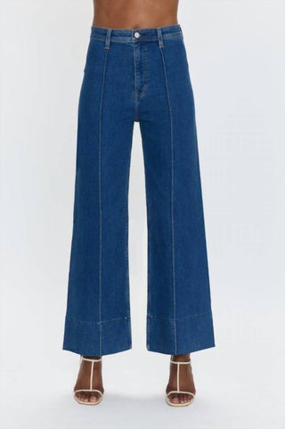 Pistola - Penny Pintuck Ankle Wide Leg Jeans
