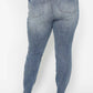Judy Blue - High Waist Tummy Control Contrast Wash Skinny Jeans